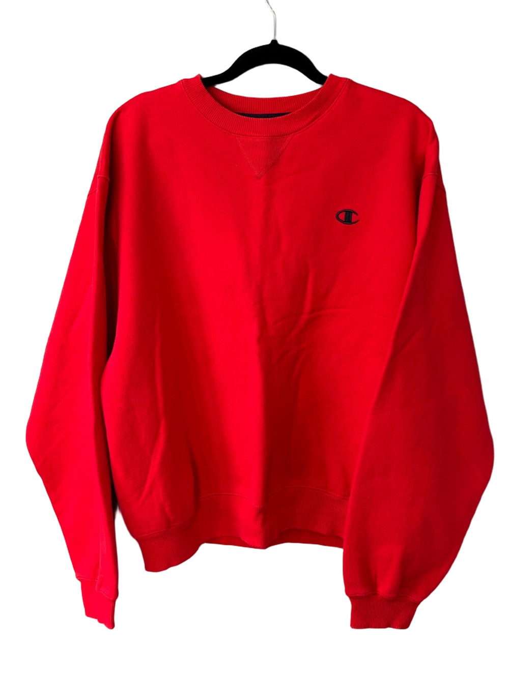 Vintage Champion Reverse Weave Sweatshirt L Red Crewneck 90s Y2K